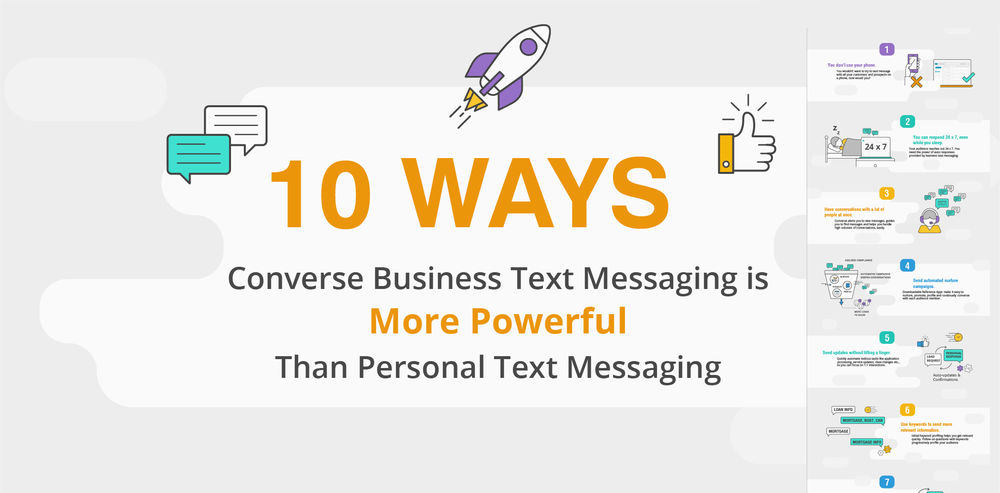 Business Text Messaging vs. Personal SMS Messages 12 SMS messages