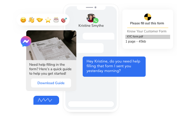 SMS-Magic for Zoho CRM Messaging Solutions 5 Help your reps engage customers one-on-one