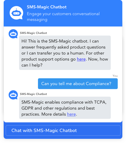 SMS-Magic Chatbot 2 Header Chat